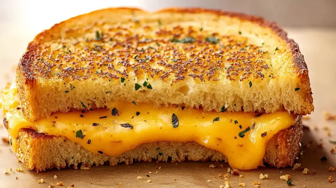 Garlic Bread Grilled Cheese